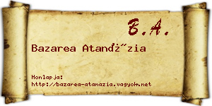 Bazarea Atanázia névjegykártya
